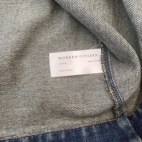 Modern Citizen Emmett Structured Denim Jacket Size 1X - Picture 6 of 9